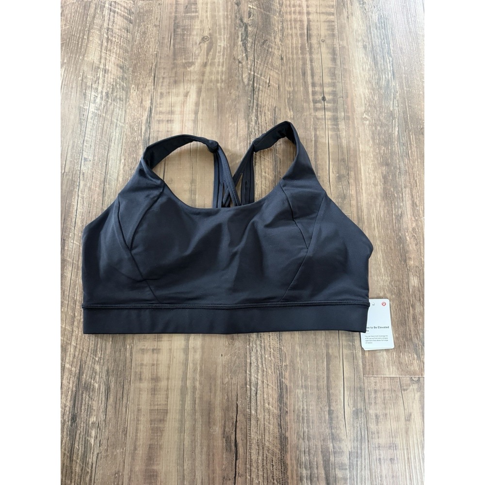 NWT Lululemon Free To Be Elevated Bra *Light Support DD Cup Black 12